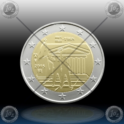 2 EVRO BELGIJA 2018 (MAJ 1968) UNC